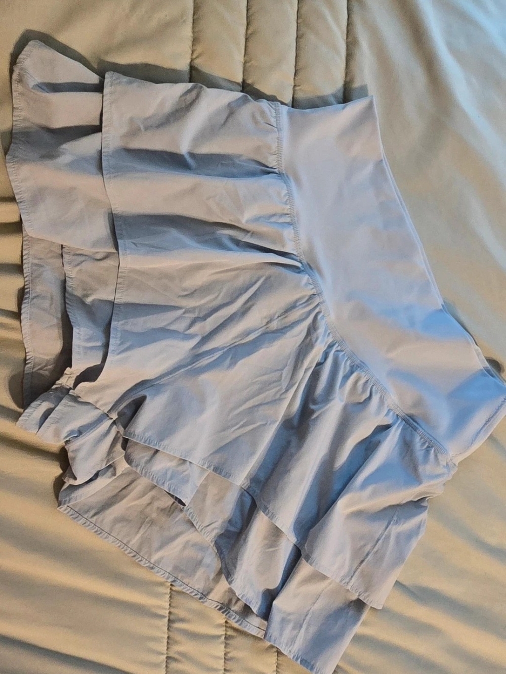 Hot Kiss Pale Blue Stretch Skirt